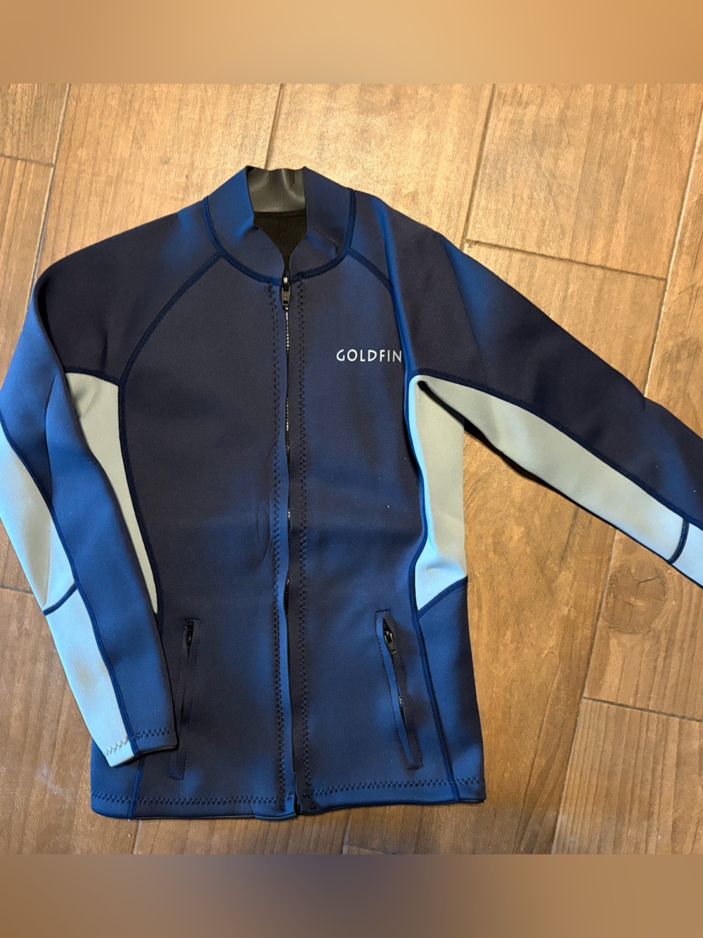 Goldfin Navy & Light Blue Neoprene Jacket